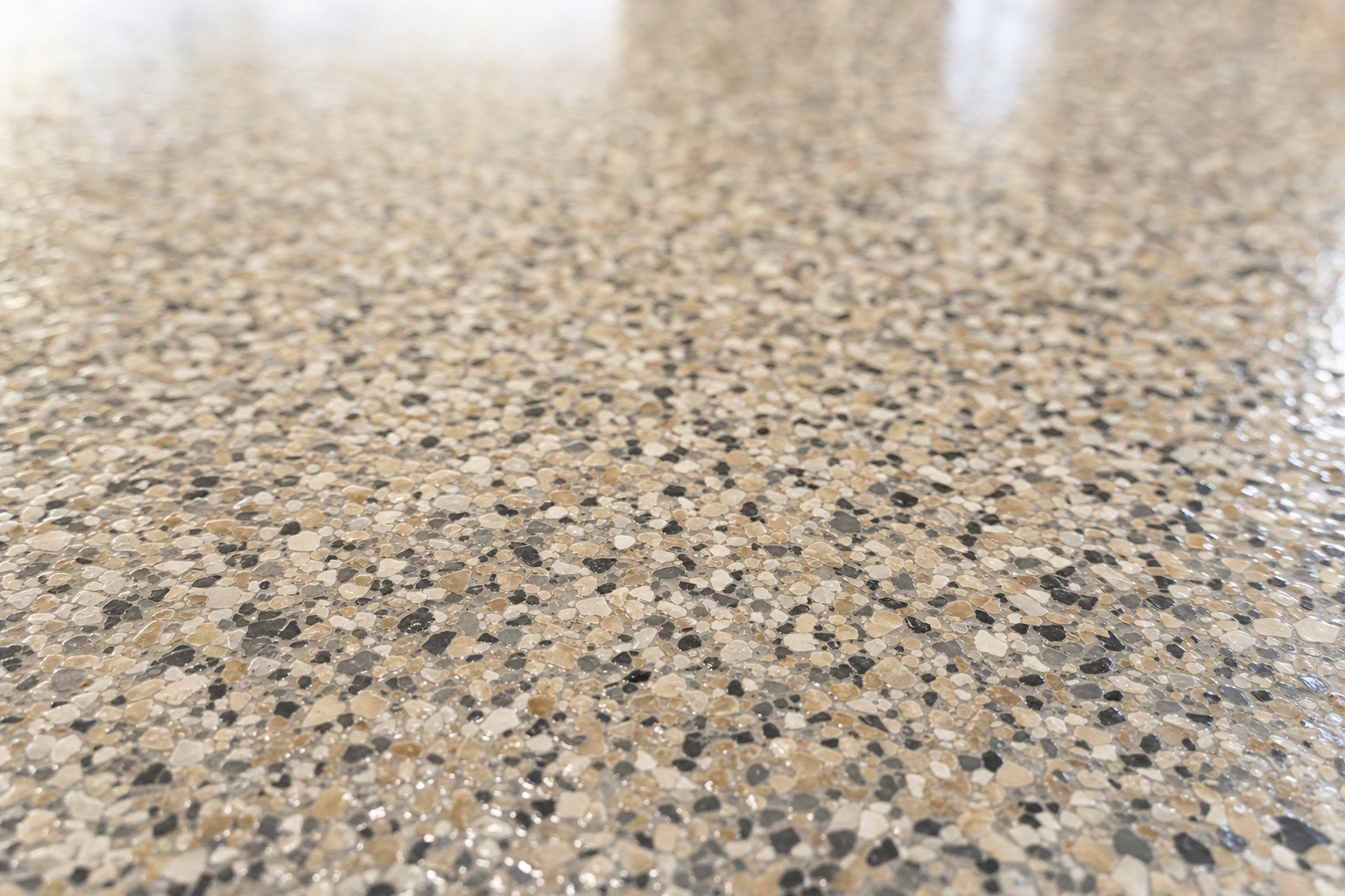 Quartz Epoxy floor finish by Naperville Painting & Epoxy Flooring