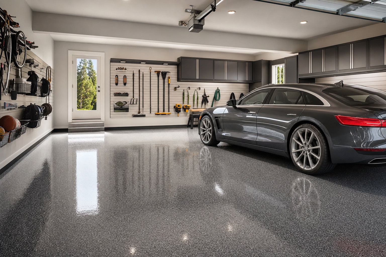 Garage Floor Epoxy in Naperville by Naperville Painting & Epoxy Flooring